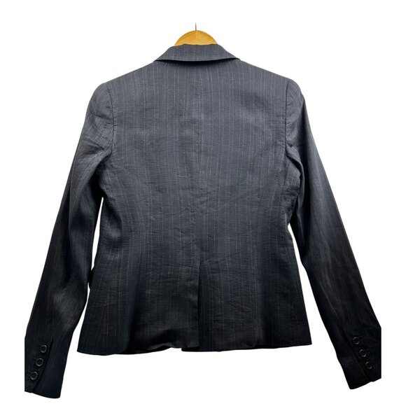 THEORY Gabe-Style Linen Blend Pinstripe Blazer Made in USA Size 4 MSRP‎ $395 - Picture 4 of 9